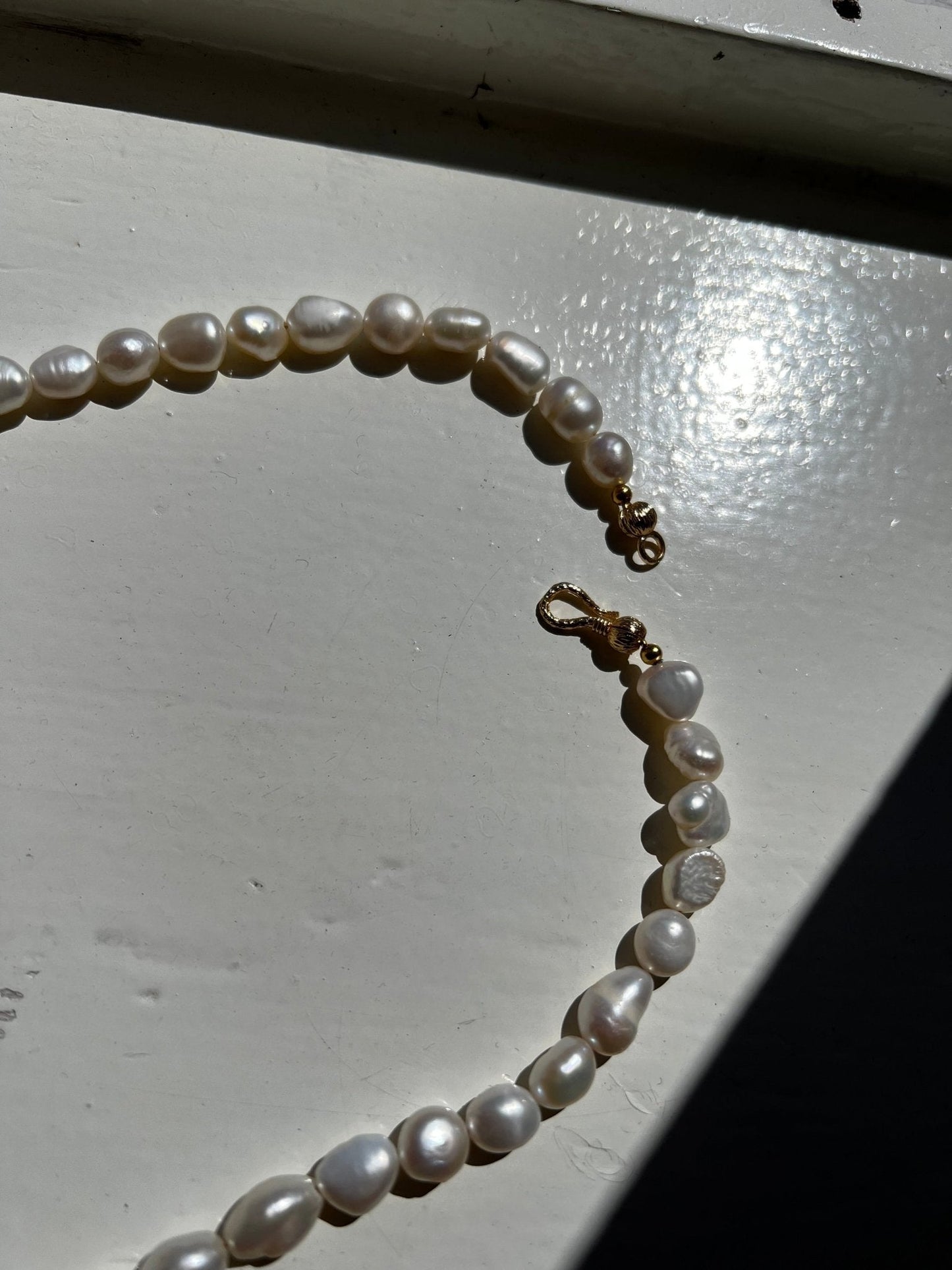 Easy Clasp Pearl Necklace