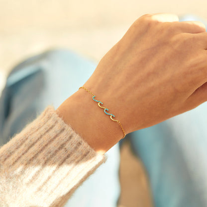 I'd Be So Lost Without You Triple Wave Friendship Matching Bracelet