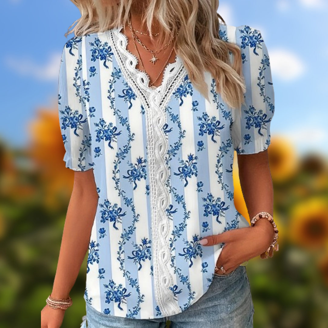 Piper | Elegant Floral Blouse