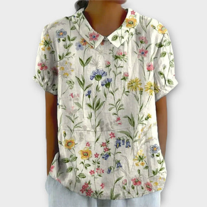 Carmen | Retro Floral Blouse Buy 1 Get 1 FREE