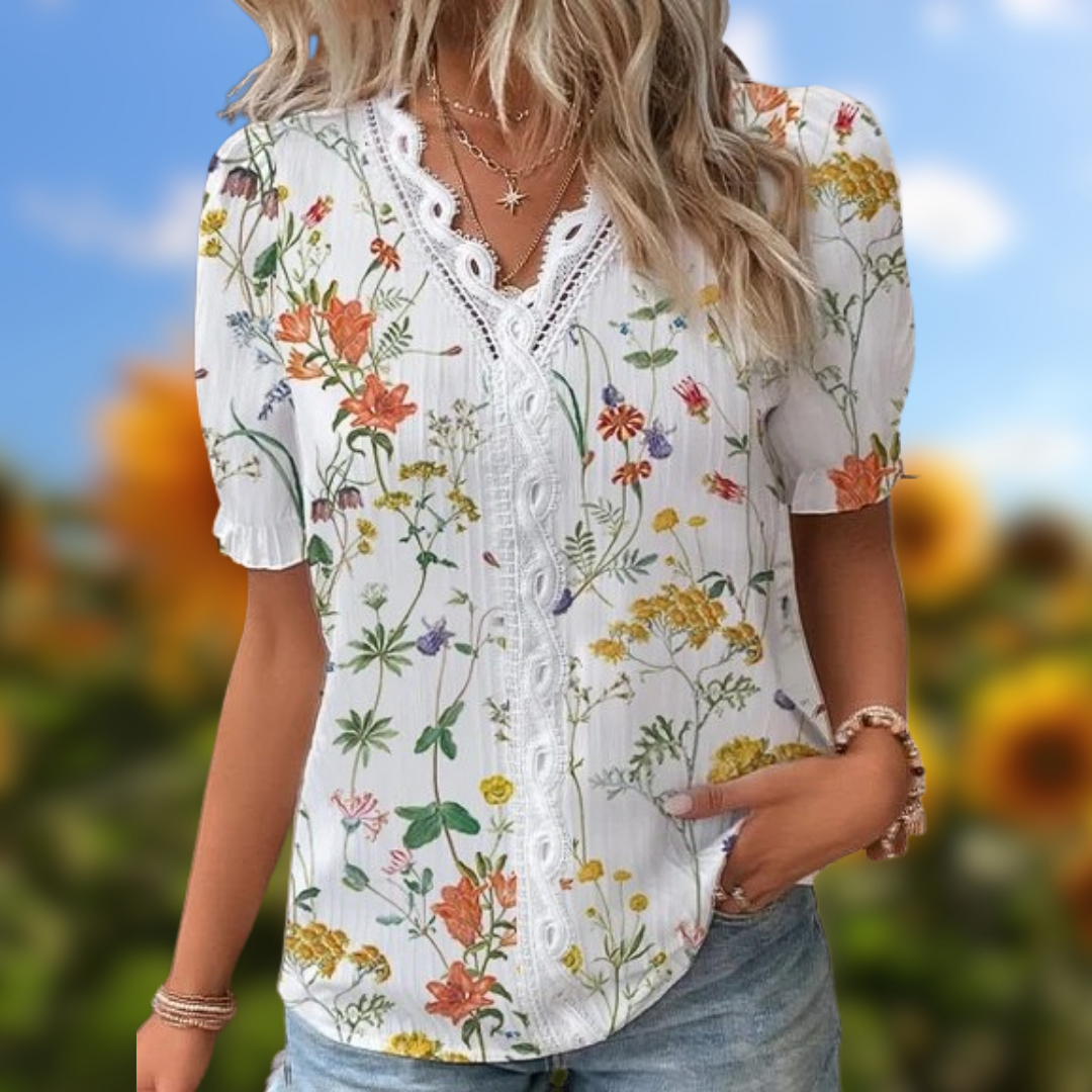 Piper | Elegant Floral Blouse