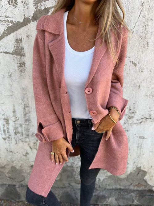 Isabella | Casual Long Coat with Cuffs