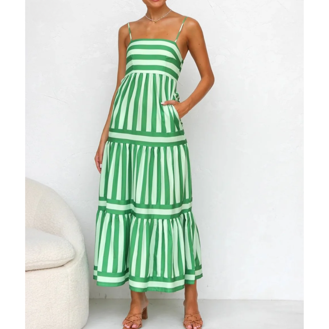 JULIANA™ | STRIPED MAXI DRESS