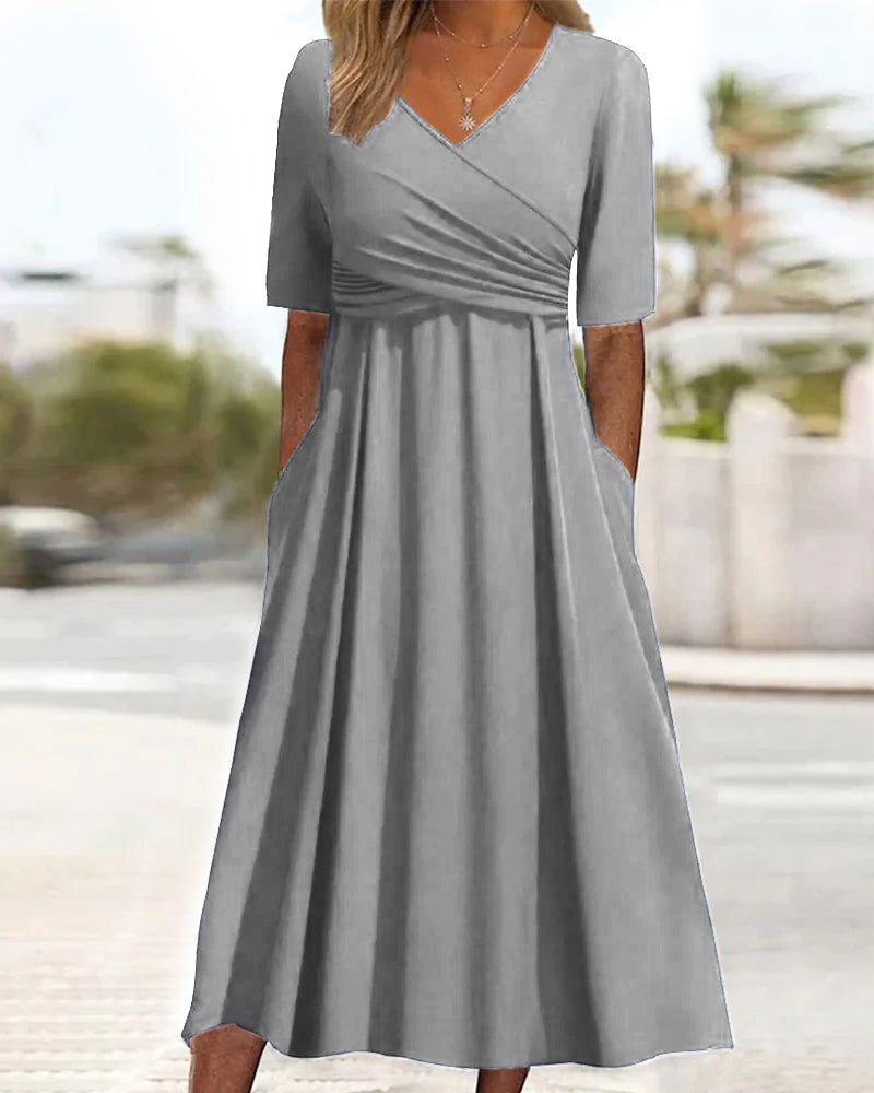 Layla | Elegant Crossover Dress Buy 1 Get 1 FREE