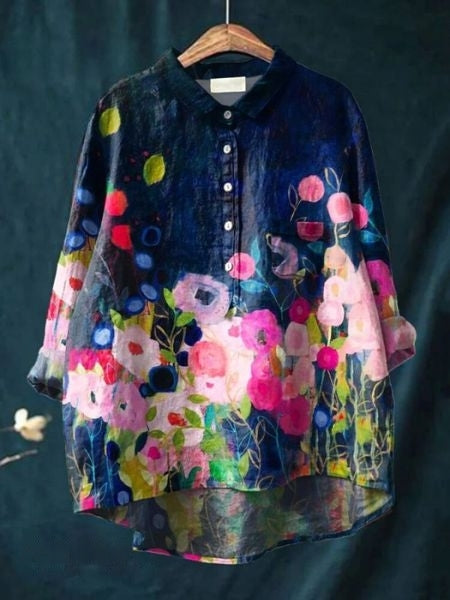 Wendy | Floral Print Casual Blouse BUY GET 1 FREE