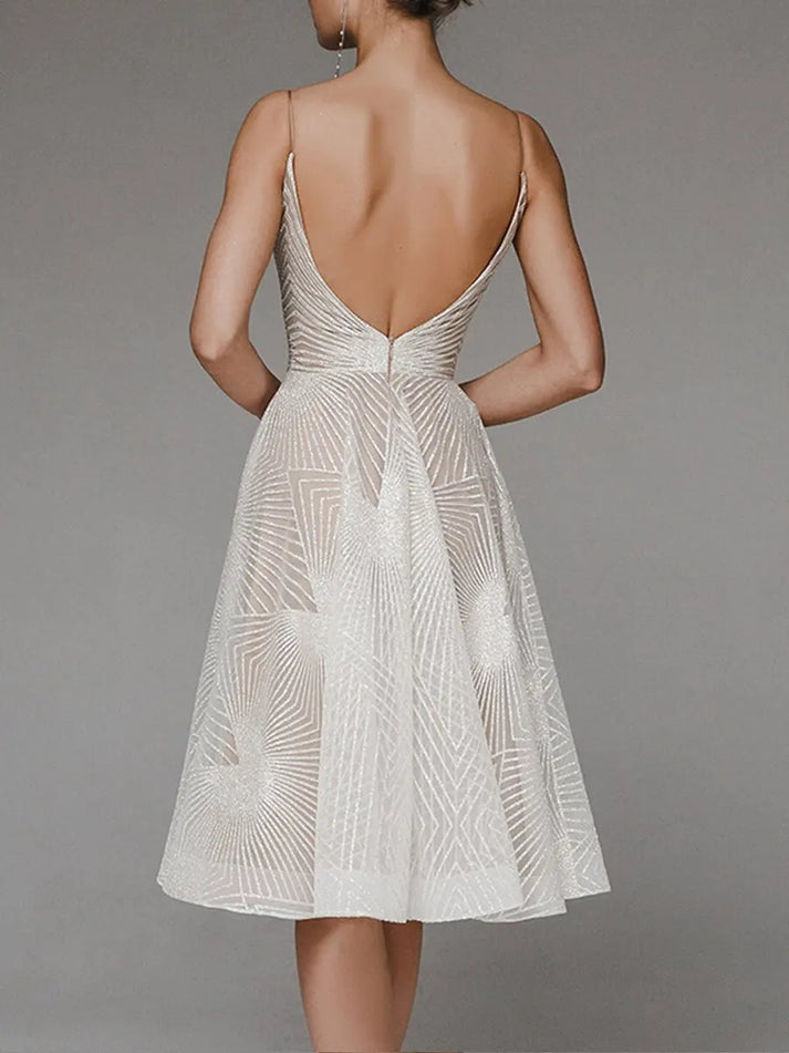 LUXE LARA | Elegant Open Back Dress