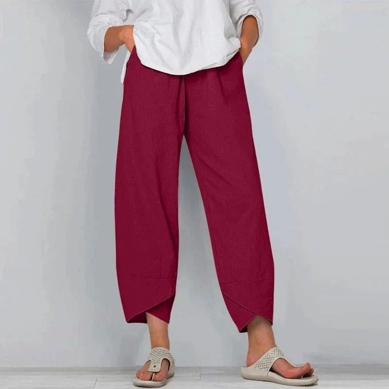 Penelope | Chic cotton and linen trousers