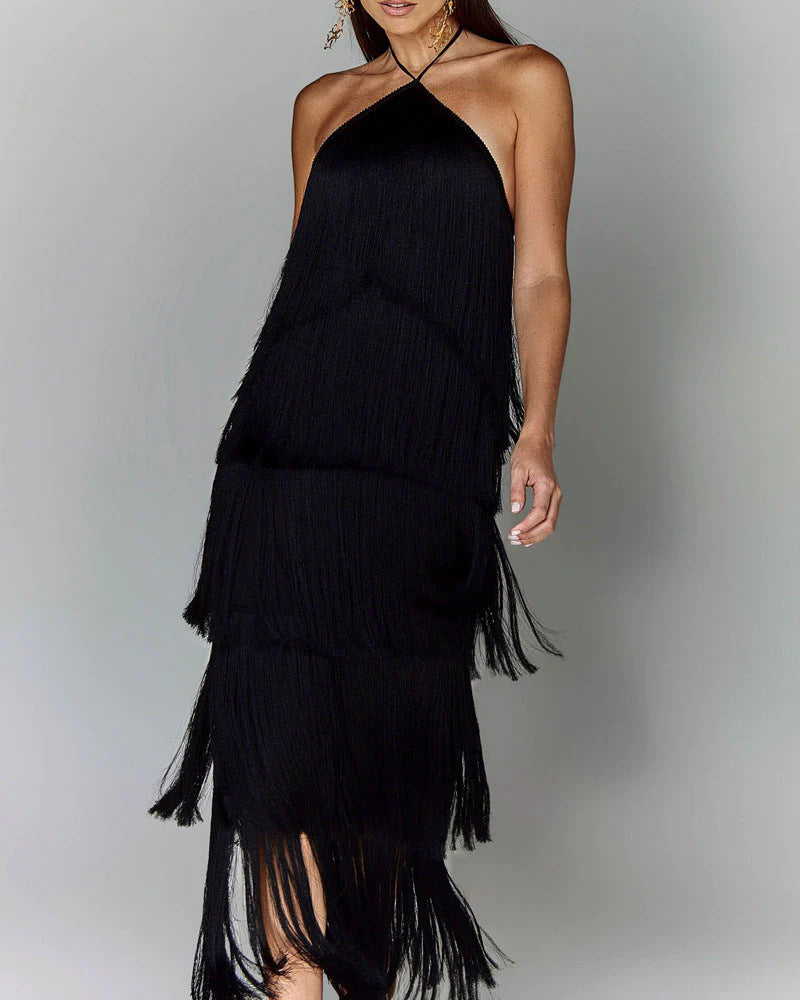 Eden | Elegant Tassel Dress