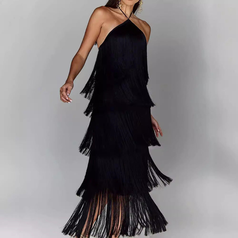 Eden | Elegant Tassel Dress