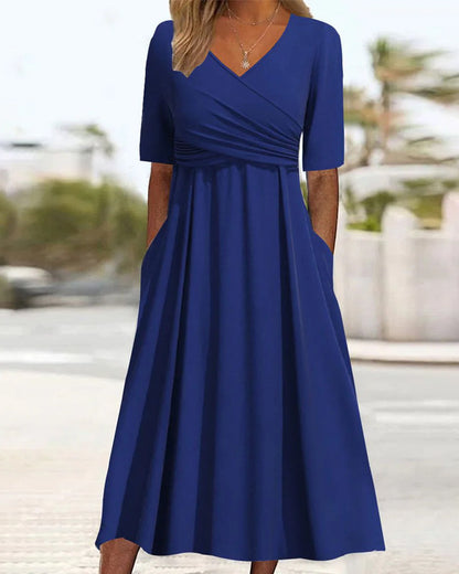 Layla | Elegant Crossover Dress Buy 1 Get 1 FREE