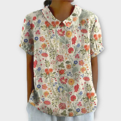 Carmen | Retro Floral Blouse Buy 1 Get 1 FREE