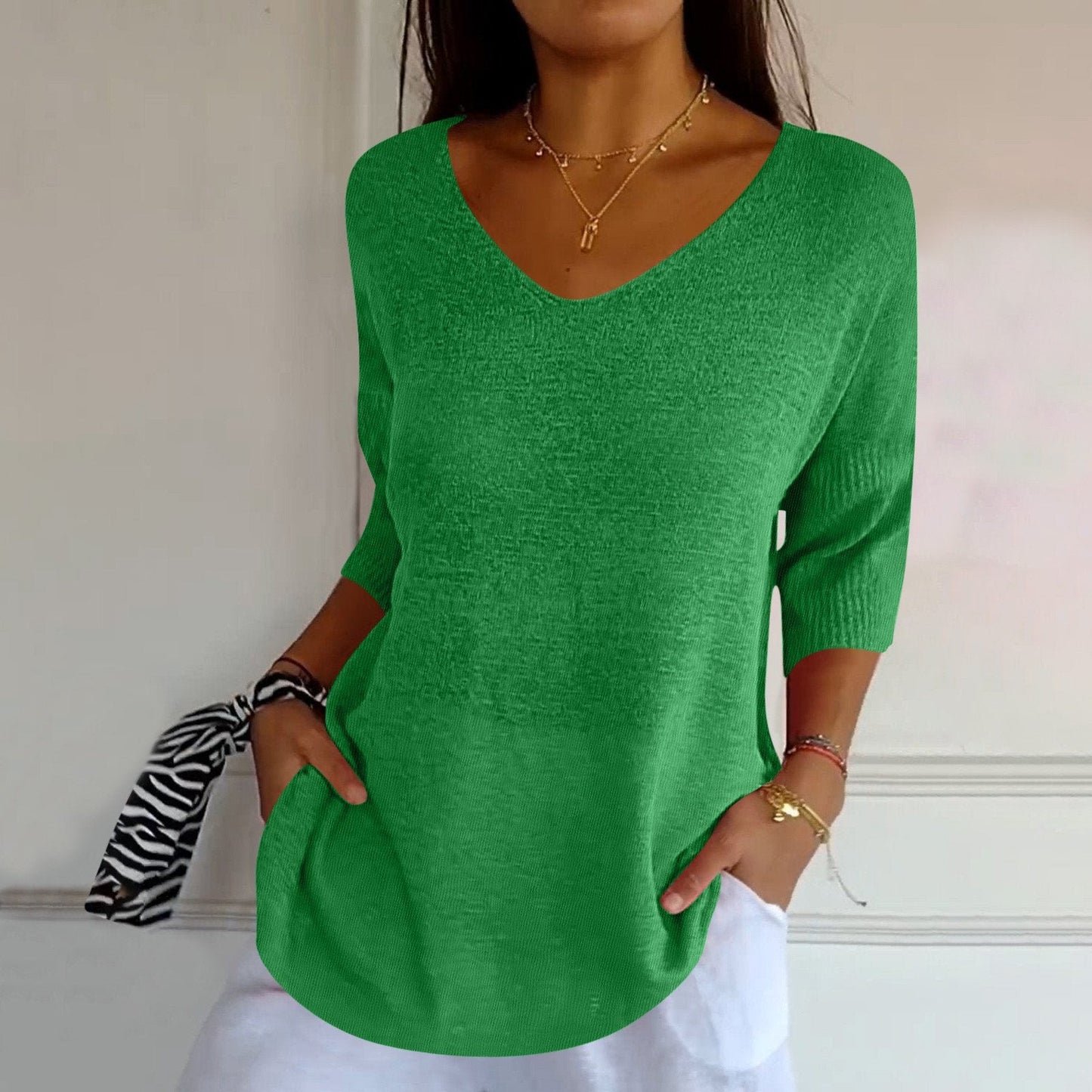 Loraine - Elegant Knitted Shirt