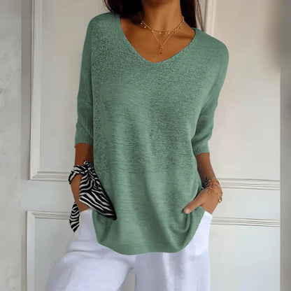 Loraine - Elegant Knitted Shirt