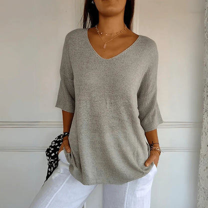 Loraine - Elegant Knitted Shirt