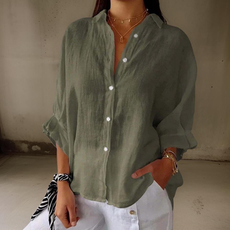 Giulia | Elegant Linen Blouse Buy 1 Get 1 FREE