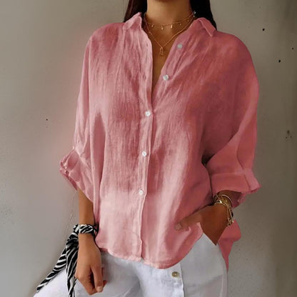 Giulia | Elegant Linen Blouse Buy 1 Get 1 FREE